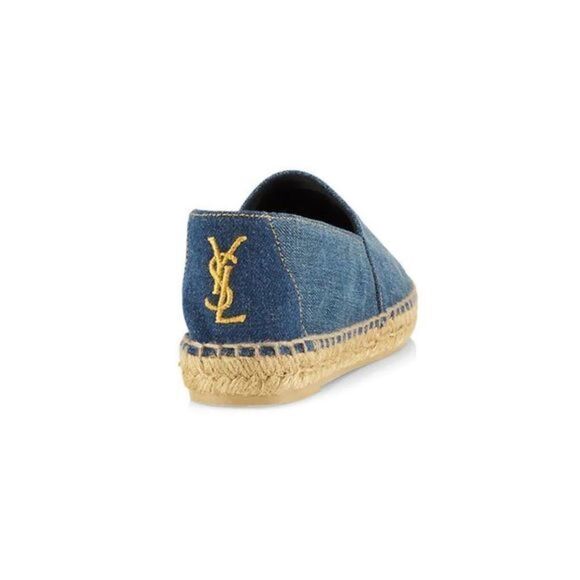 Saint Laurent Other - Saint Laurent Men's Espadrille YSL Denim Logo Espadrilles - NIB